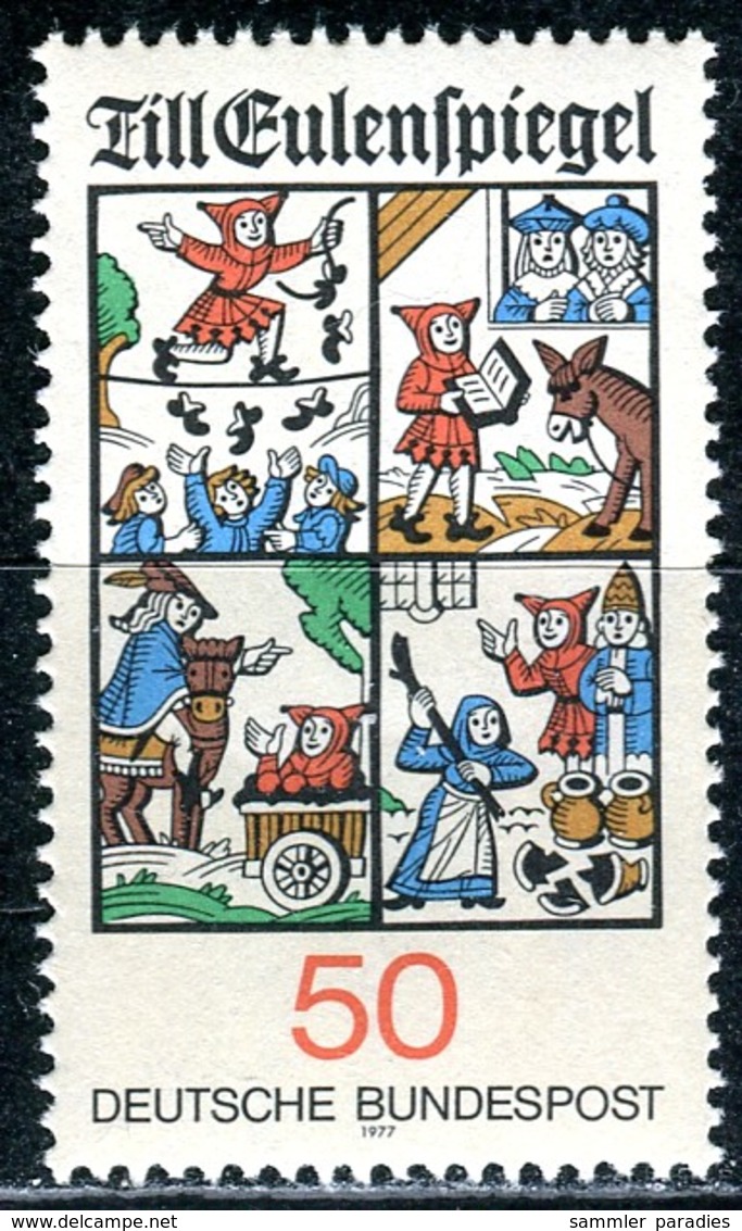 BRD - Mi 922 ✶✶ # - 50Pf              Till Eulenspiegel - Unused Stamps