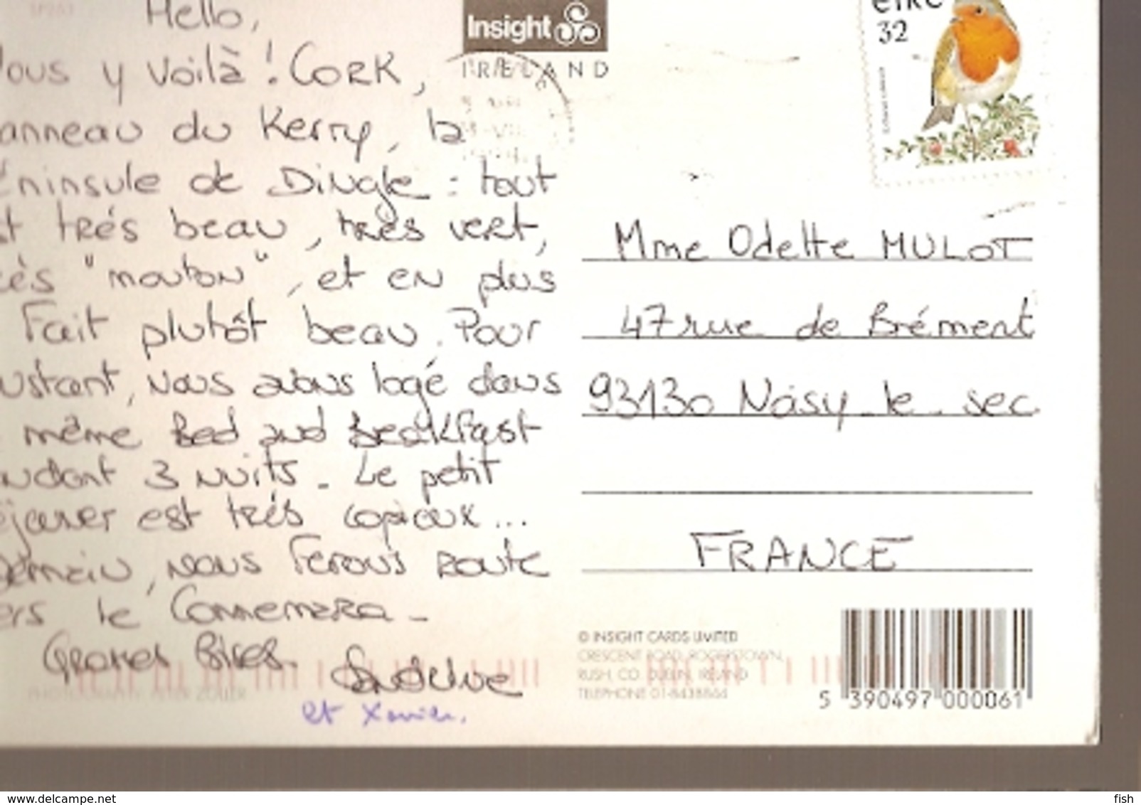 Ireland & Marcofilia, Insight Ireland,  Noisy-le-Sec France 1998 (253) - Lettres & Documents