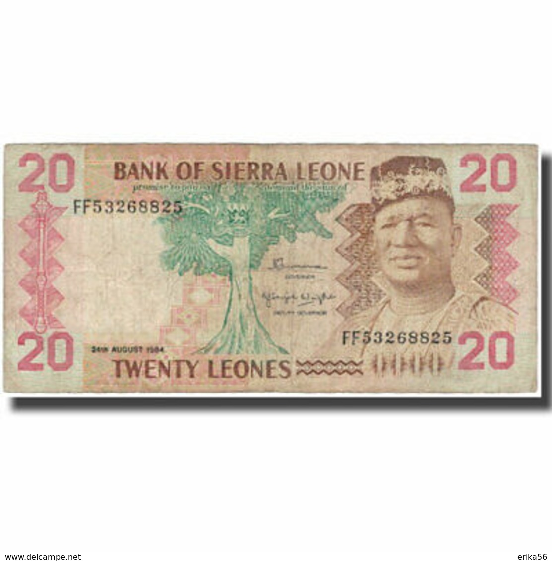 BILLET SIERRA LEONE 20 LEONES - Sierra Leone