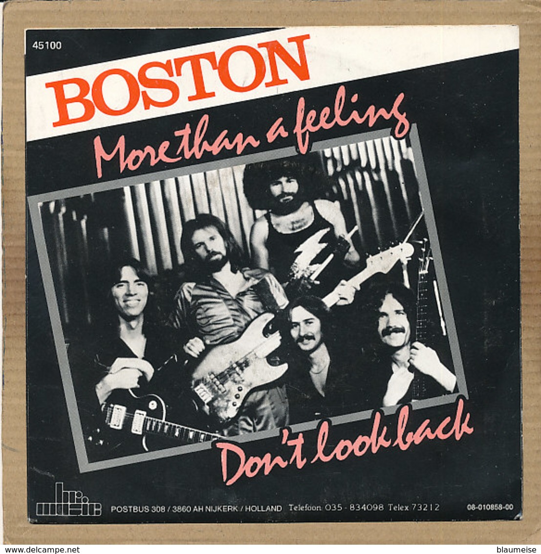 7" Single, Boston - More Than A Feeling / Don't Look Back - Disco, Pop
