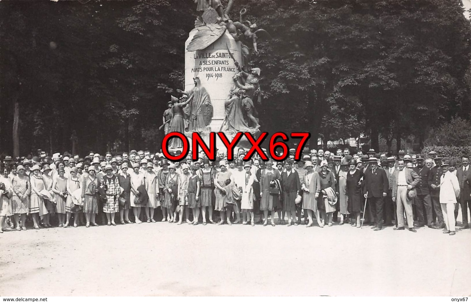 Carte Postale Photo SAINT-DIE (88-Vosges)  Monument Aux Morts 1914-1918 - Saint Die