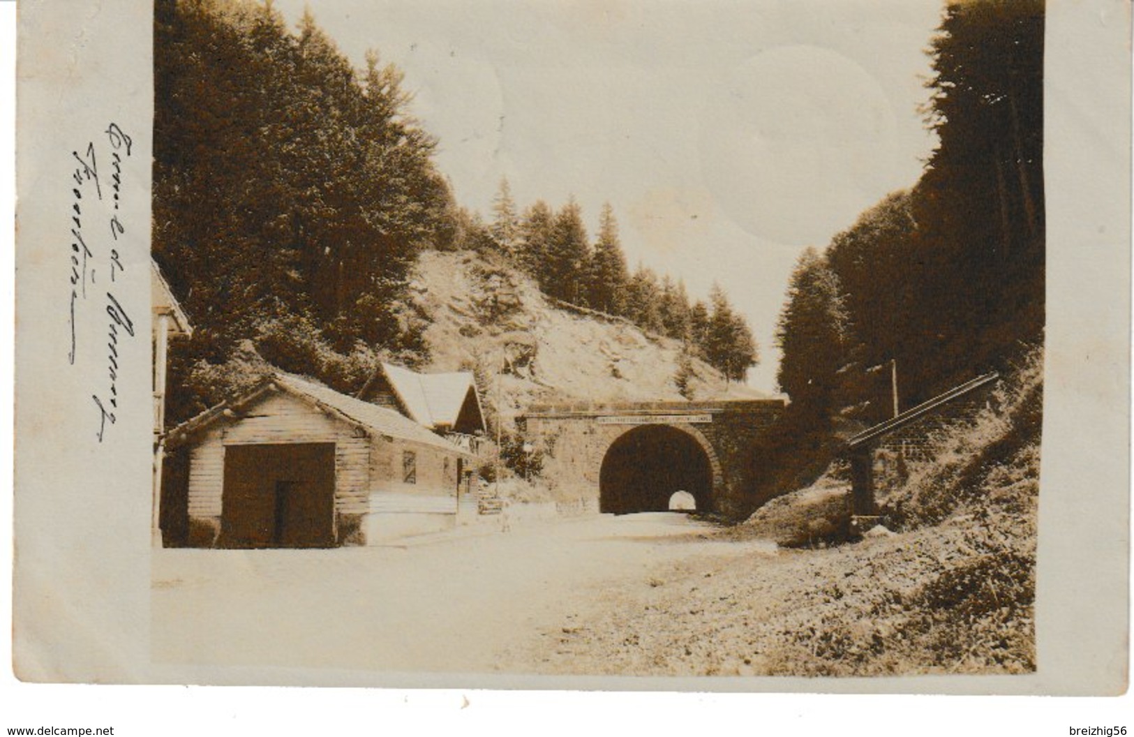 Vosges Tunnel De BUSSANG Frontière  (1904 Rarissime) - Bussang