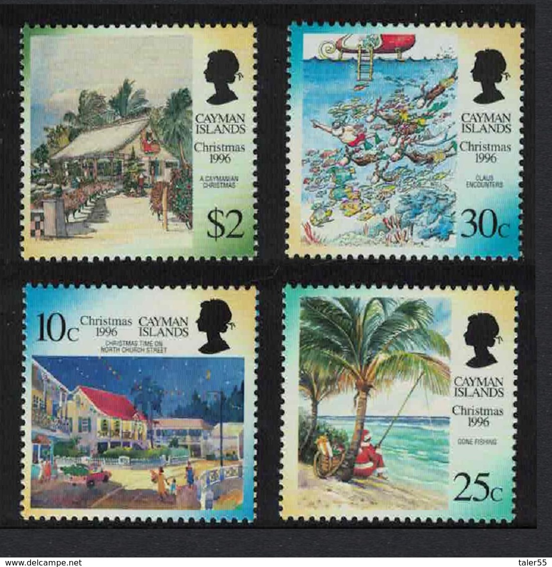 Cayman Is. Christmas Paintings 4v Issue 1996 MNH SG#836-839 - Caimán (Islas)