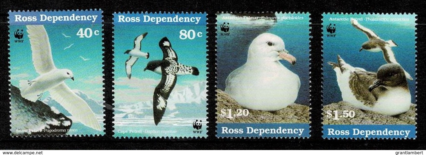 Ross Dependency 1997 Sea Birds WWF Set Of 4 MNH - Neufs