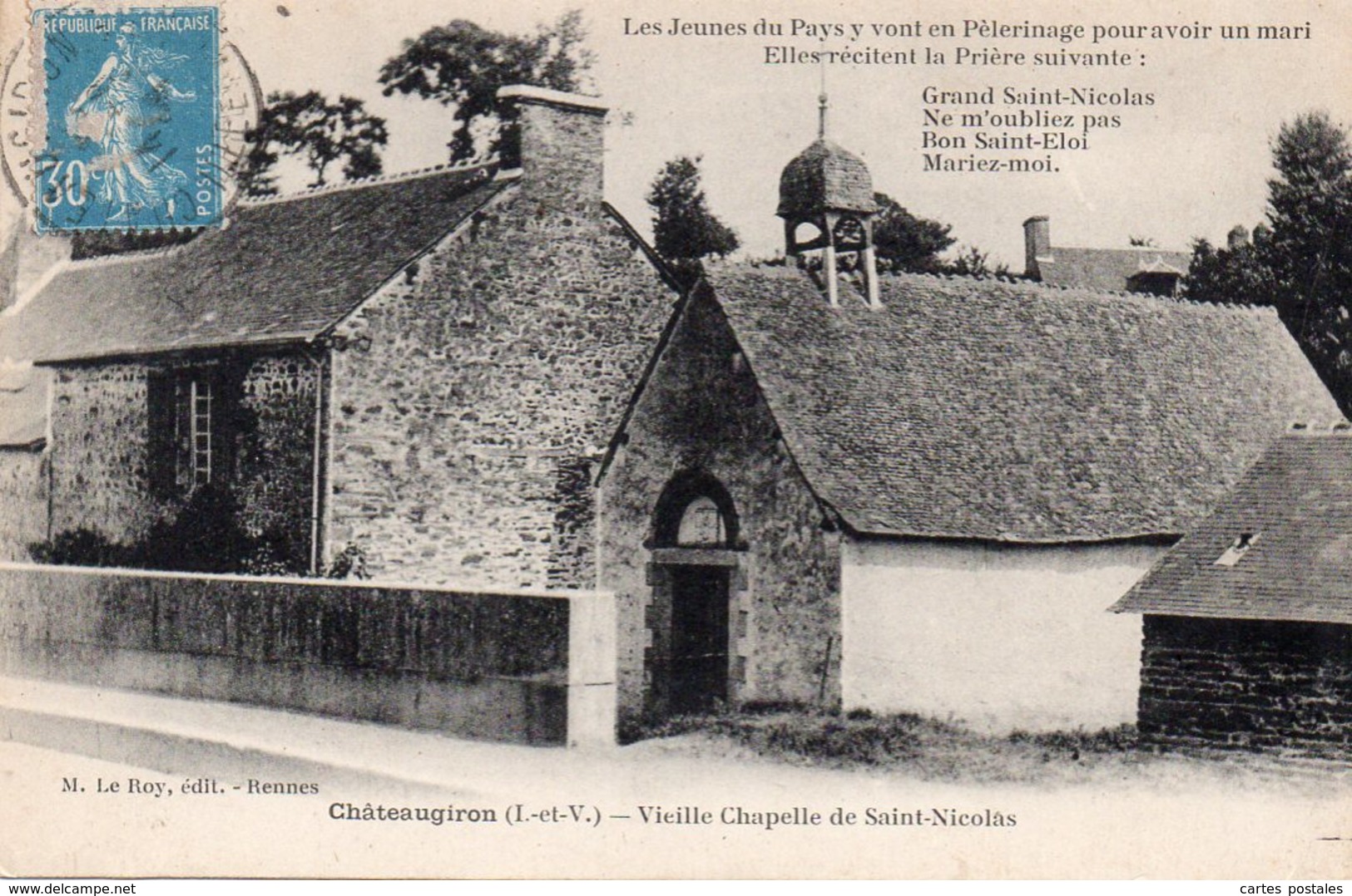 * CHATEAUGIRON  Vieille Chapelle De Saint-Nicolas - Châteaugiron