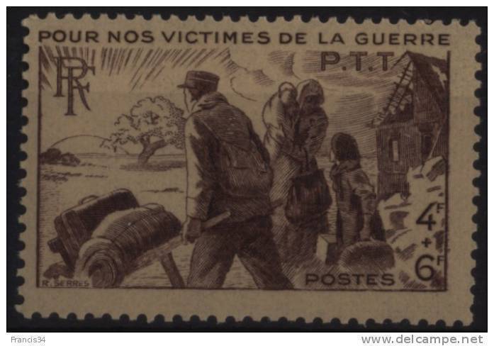 N° 737 - X X - ( F 224 ) - ( Pour Nos Victimes De La Guerre ) - Unused Stamps