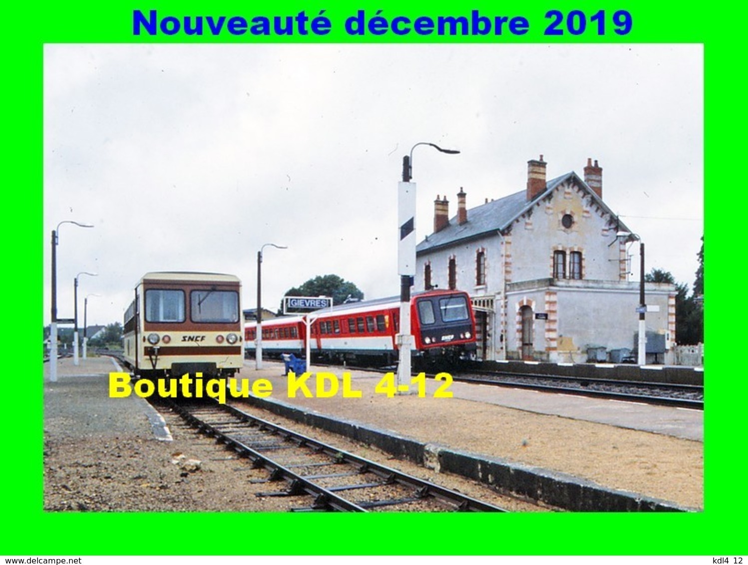 AL 620 - Autorail CFD Et X 2200 En Gare - GIEVRES - Loir Et Cher - BA - SNCF - Other & Unclassified