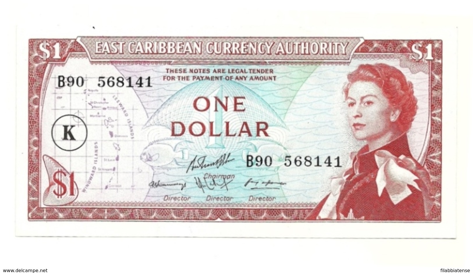 St. Kitts - 1 Dollar 1965     +++++++ - East Carribeans