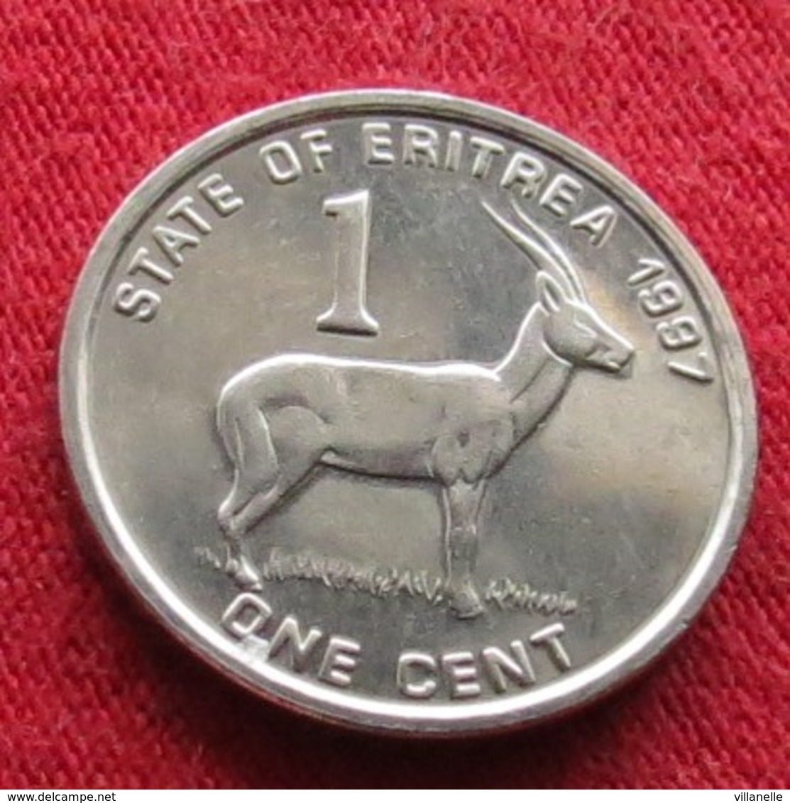 Eritrea 1 Cent 1997 Antelope  Eritreia UNCºº - Eritrea