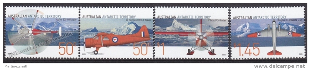 Australian Antartic Territory 2005 Yvert 161-64, Aviation, Airplanes - MNH - Nuevos