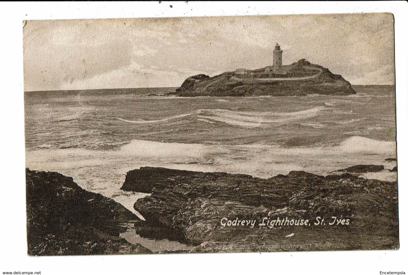 CPA-Carte Postale-Royaume Uni-Godrevy-Lighthouse- St Ives-1913 VM10991 - St.Ives