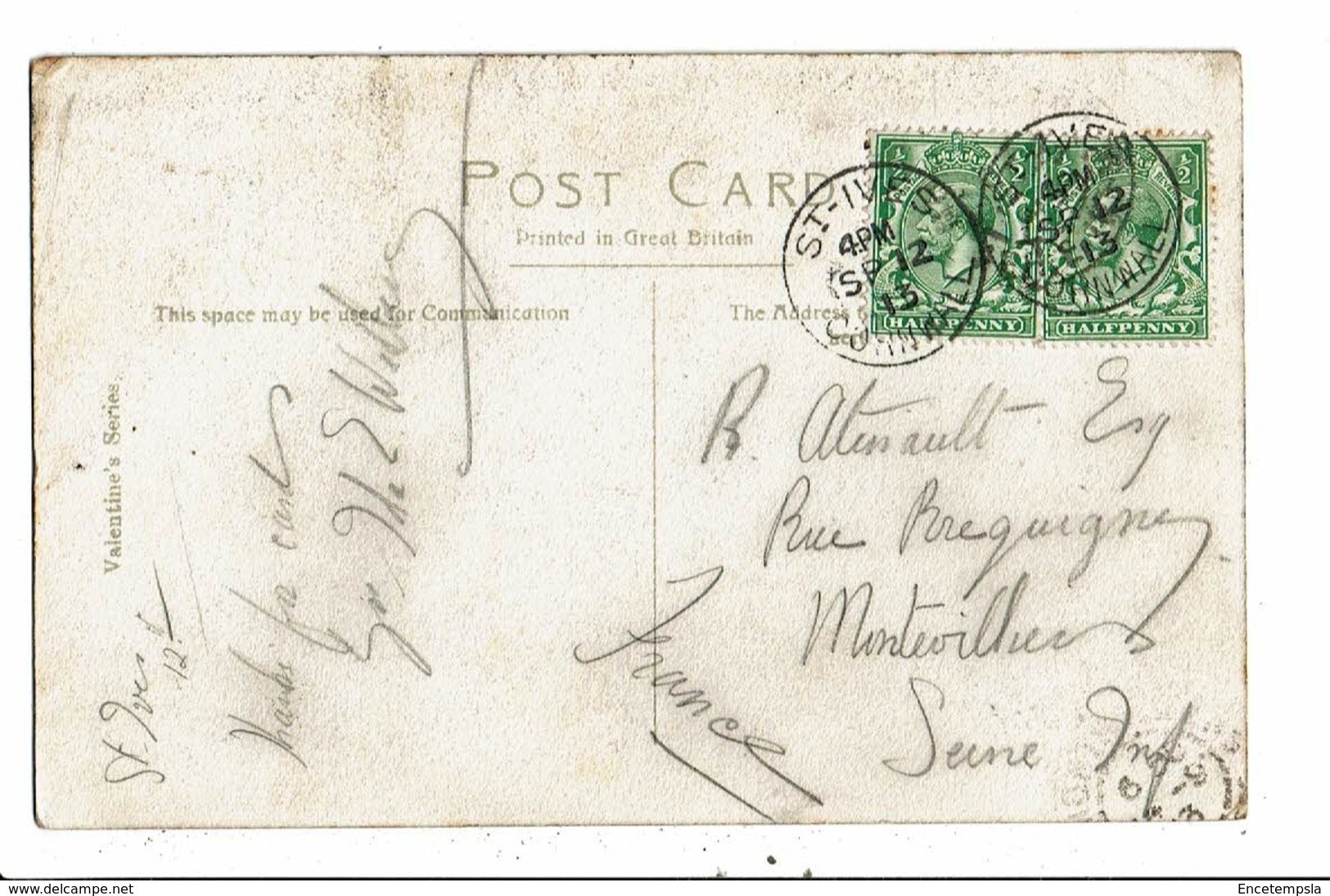 CPA-Carte Postale-Royaume Uni-Godrevy-Lighthouse- St Ives-1913 VM10991 - St.Ives