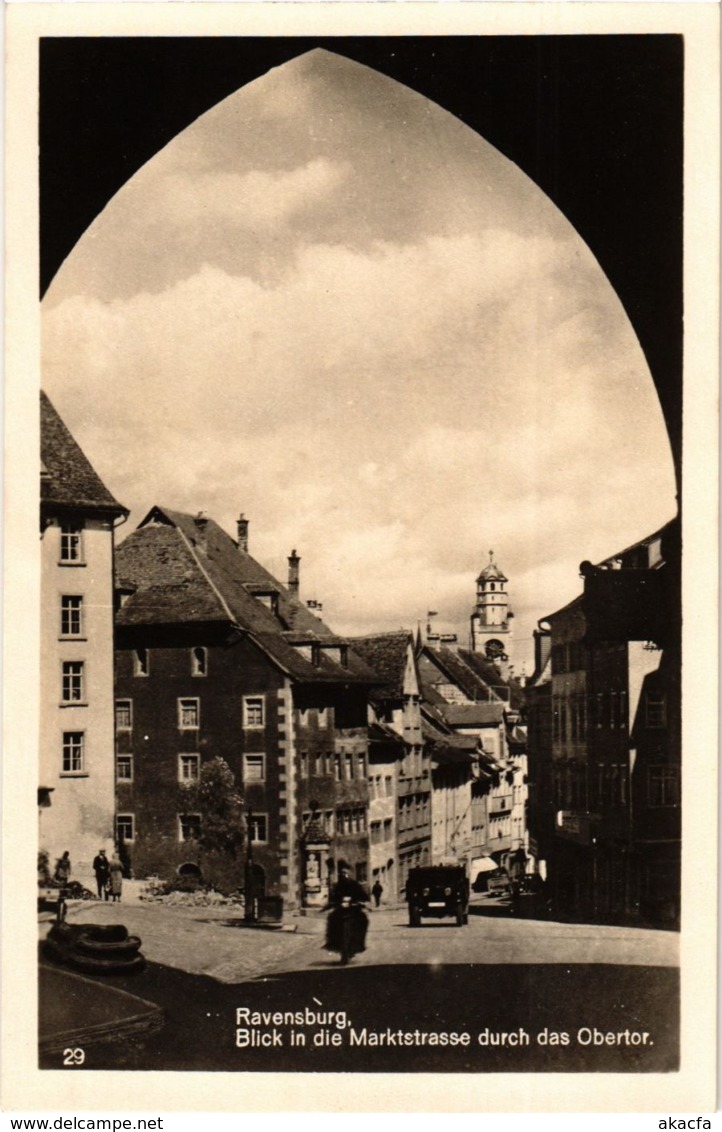 CPA AK Ravensburg Blick In Die Marktstrasse GERMANY (938464) - Ravensburg