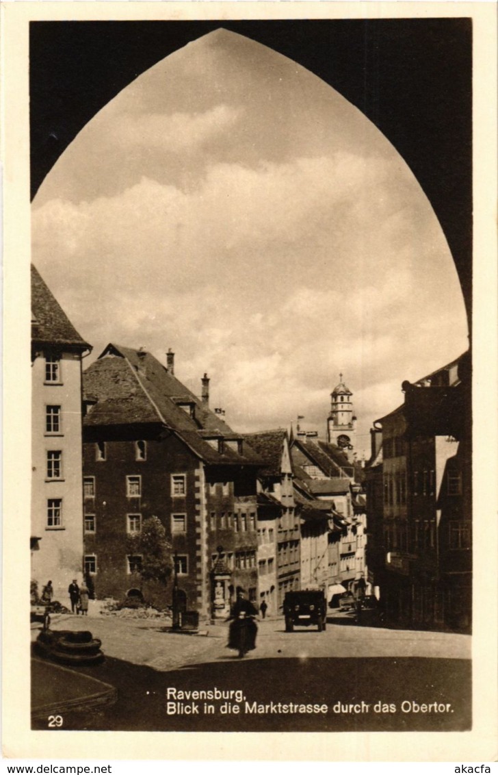 CPA AK Ravensburg Blick In Die Marktstrasse GERMANY (938468) - Ravensburg