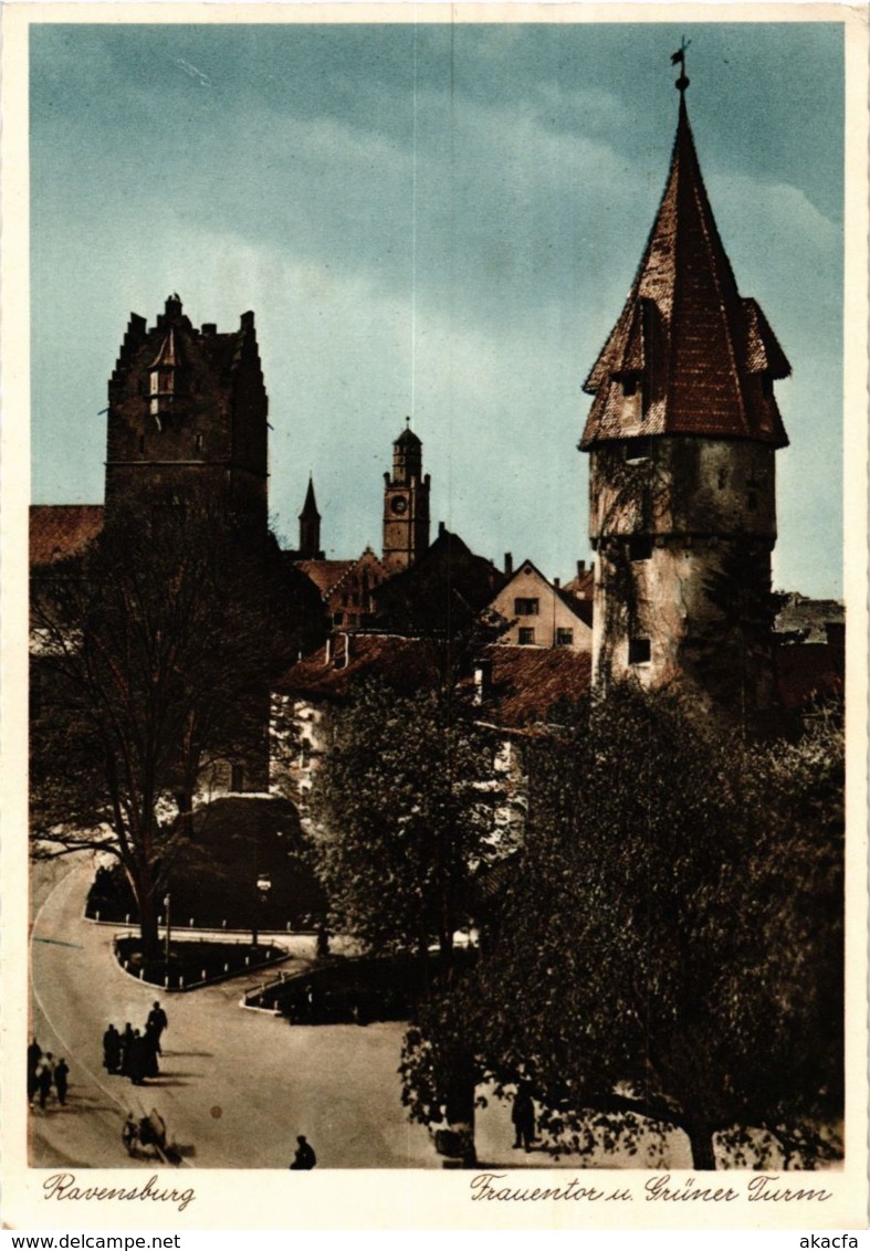 CPA AK Ravensburg Frauentor U Gruner Turm GERMANY (938495) - Ravensburg