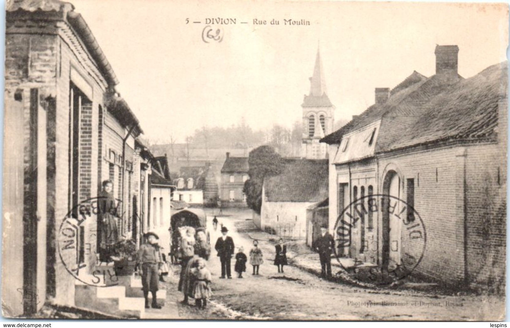 62 - DIVION --  Rue Du Moulin - Divion