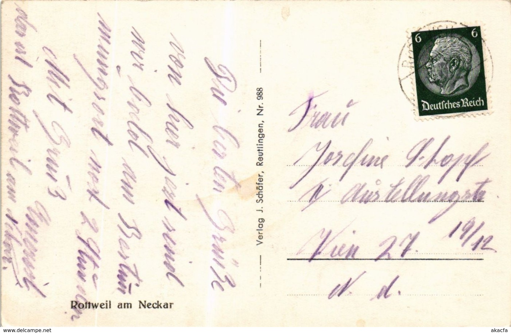 CPA AK Rottweil Vue Generale GERMANY (938944) - Rottweil