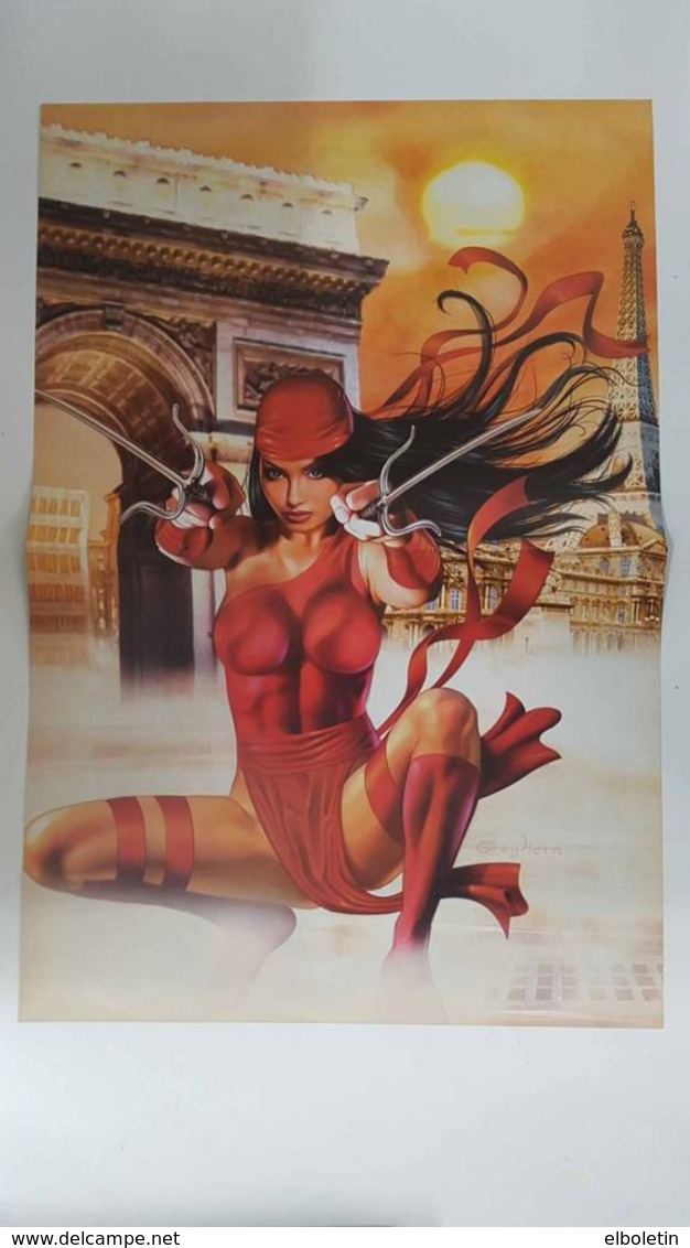 Poster Doble: Lektra (Greg Horn) - Viuda Negra (J.G. Jones). Proviene De Marvel Poster Magazine Vol 1 Num 1, A... - Andere & Zonder Classificatie