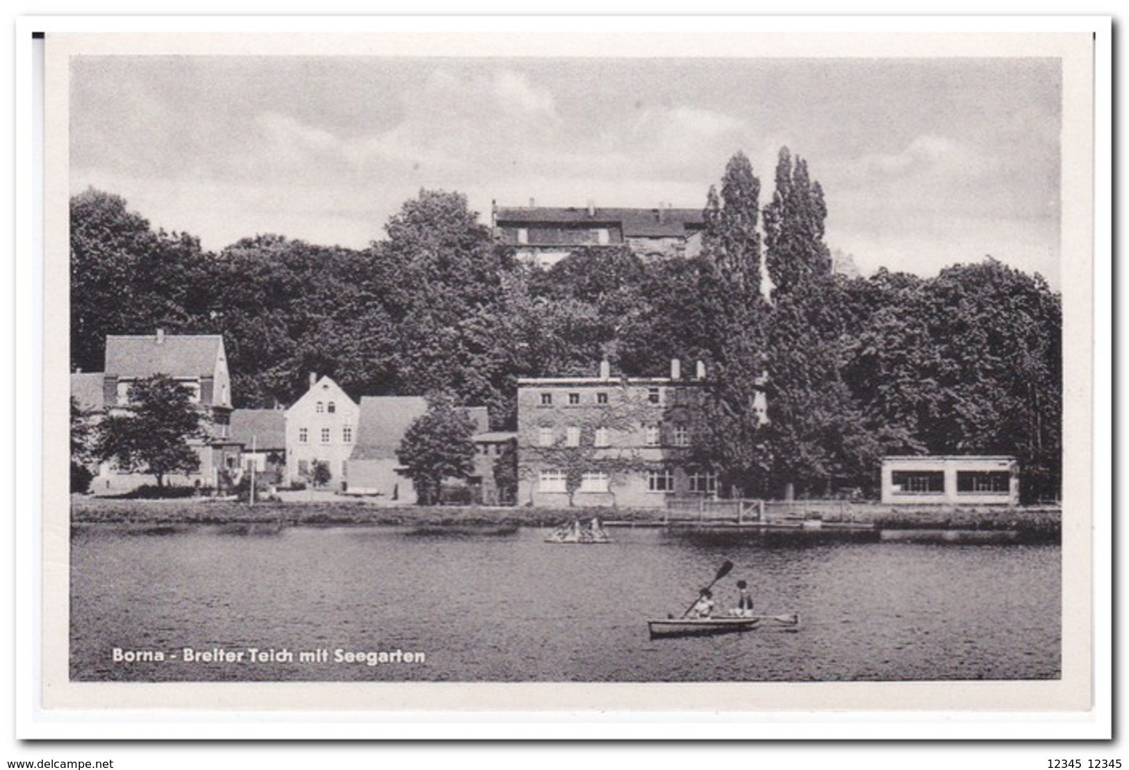 Borna, Breiter Teich Mit Seegarten ( Left Corner Below Not 100% ) - Borna