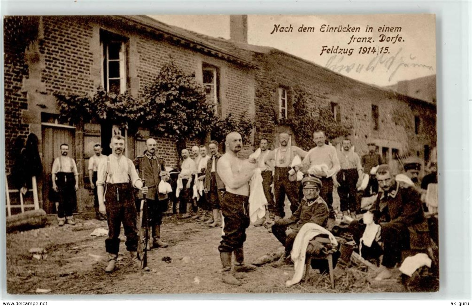 52704702 - Einruecken In Ein Franz. Dorf - Guerre 1914-18