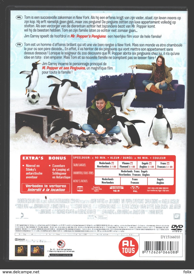 DVD - Mr. Popper's Penguins - Jim Carrey - Comédie