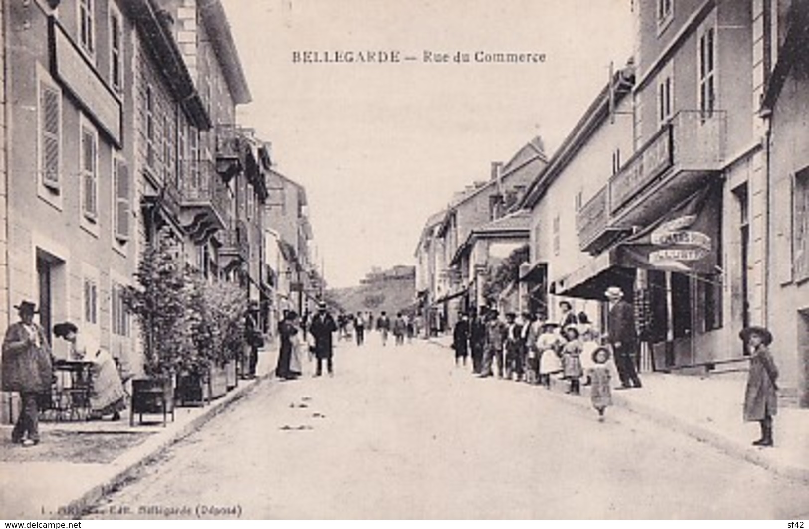 BELLEGARDE       RUE DU COMMERCE      MAGASIN MICHAUX    CARTES POSTALES - Bellegarde-sur-Valserine