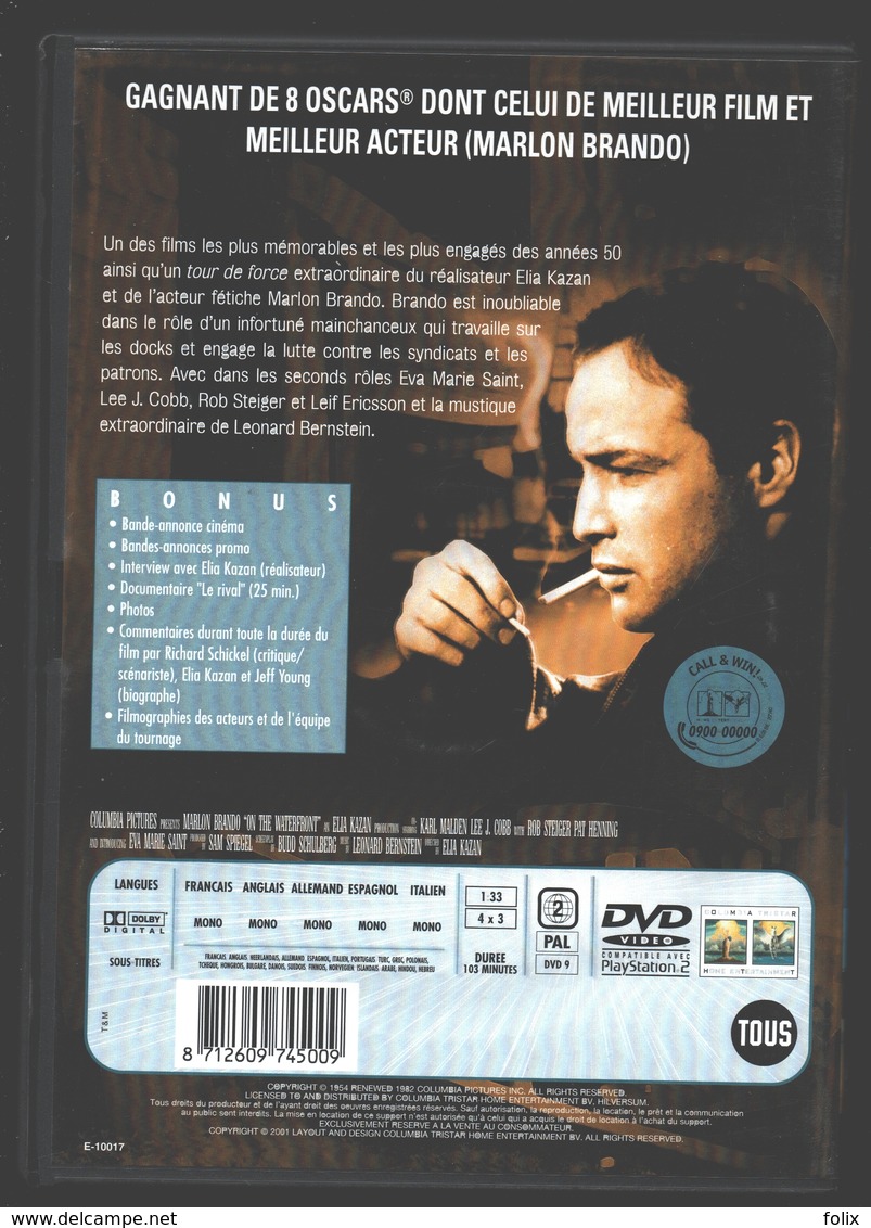 DVD - Sur Les Quais / On The Waterfront - Marlon Brando - Polizieschi