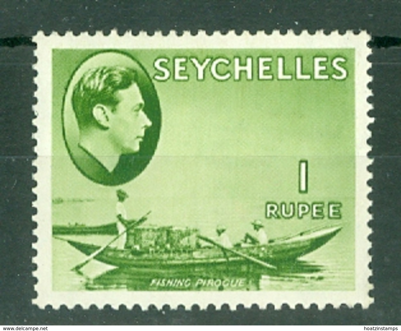 Seychelles: 1938/49   KGVI    SG146     1R   Yellow-green    MH - Seychelles (...-1976)