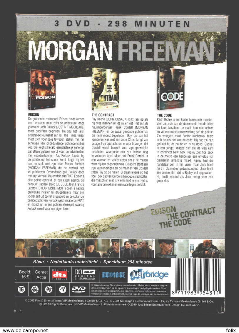 DVD - Morgan Freeman Box - Edison / The Contract / The Code