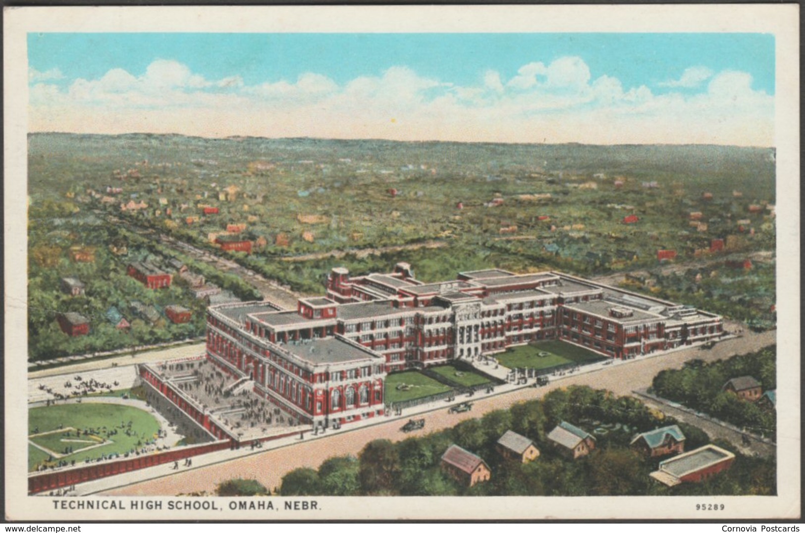 Technical High School, Omaha, Nebraska, C.1930 - Eric Nelson News Co Postcard - Omaha