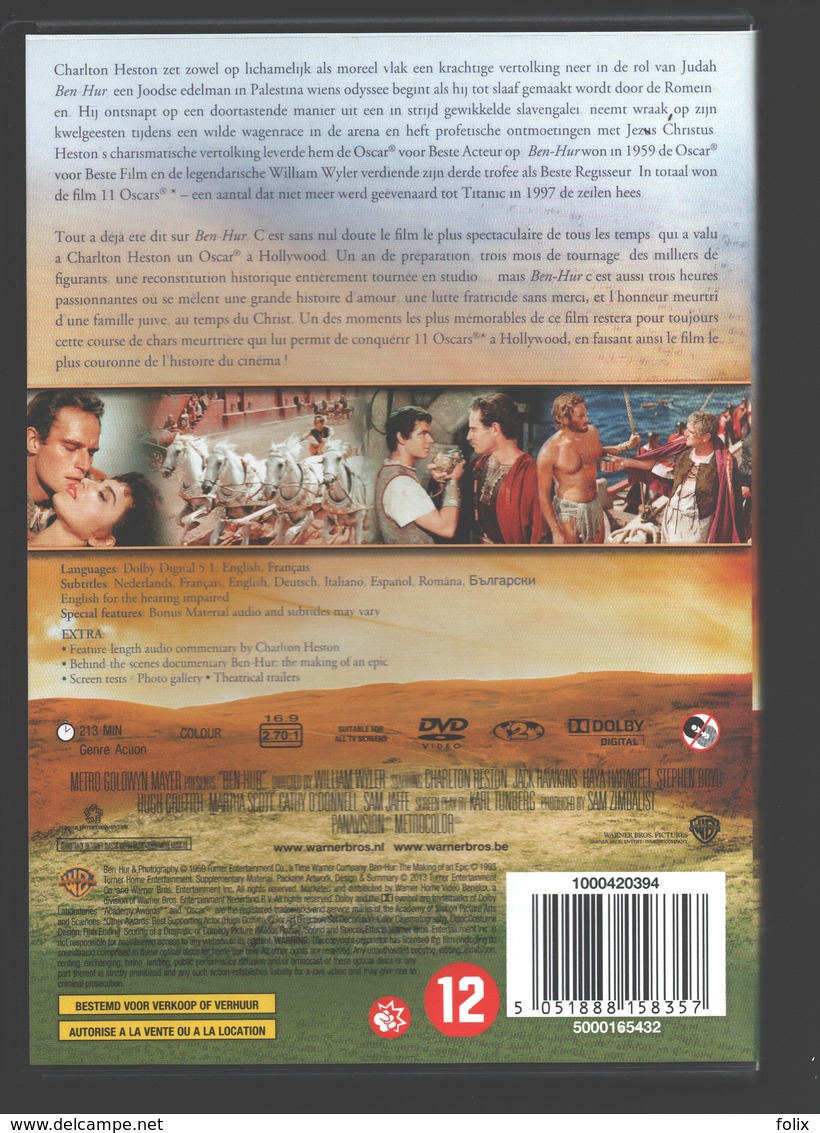 DVD - De Grootste historische films 8 DVD box - Ben-Hur / Cleopatra / Spartacus / Quo Vadis ... - historical movie