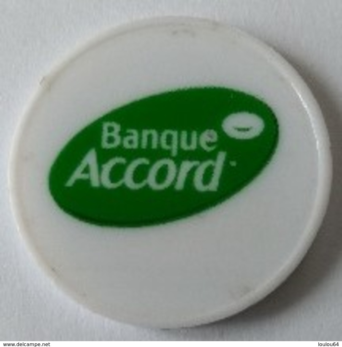 Jeton De Caddie - Banque ACCORD - En Plastique - - Jetons De Caddies