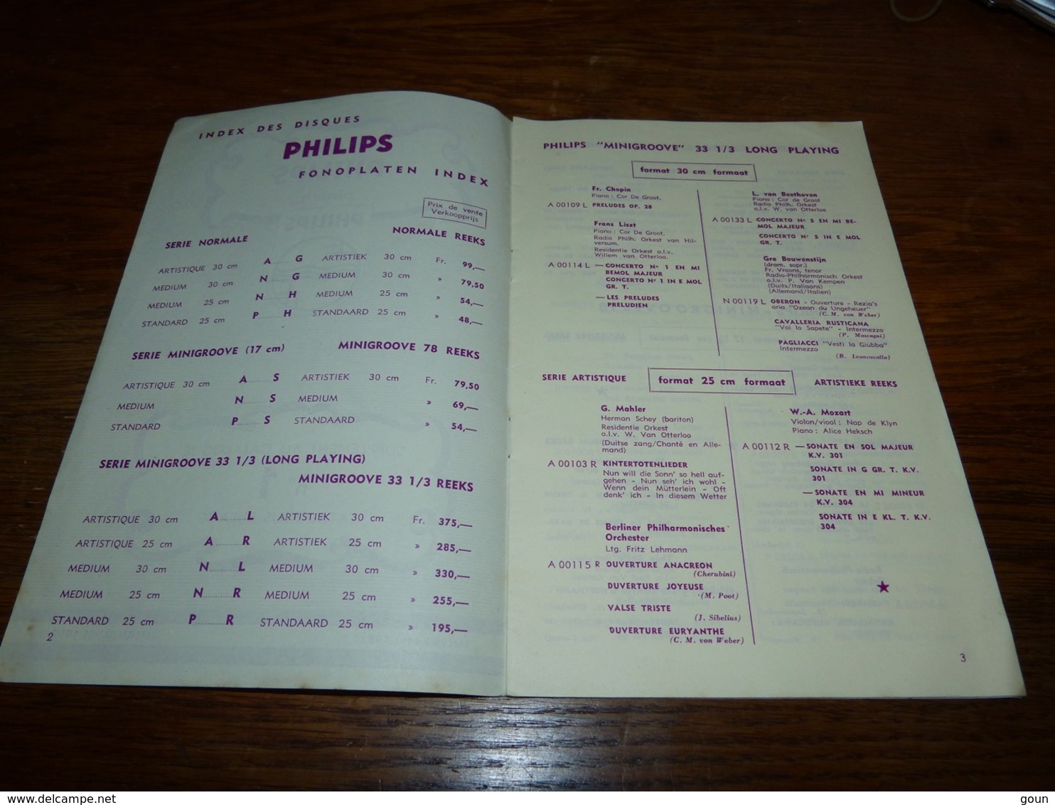 Catalogue Disques Supplément Au Catalogue N°1 Jan-Mai 1952 12p - Autres & Non Classés