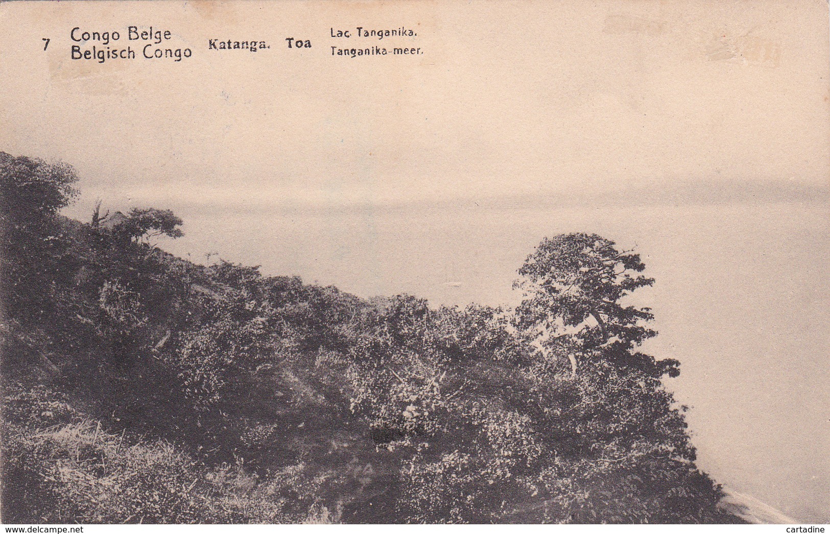 Entier Postal  Congo Belge/ Belgisch Congo - Katanga - Toa - Lac Tanganika / Tanganika-meer -  N° 7 - 1917 - Ganzsachen