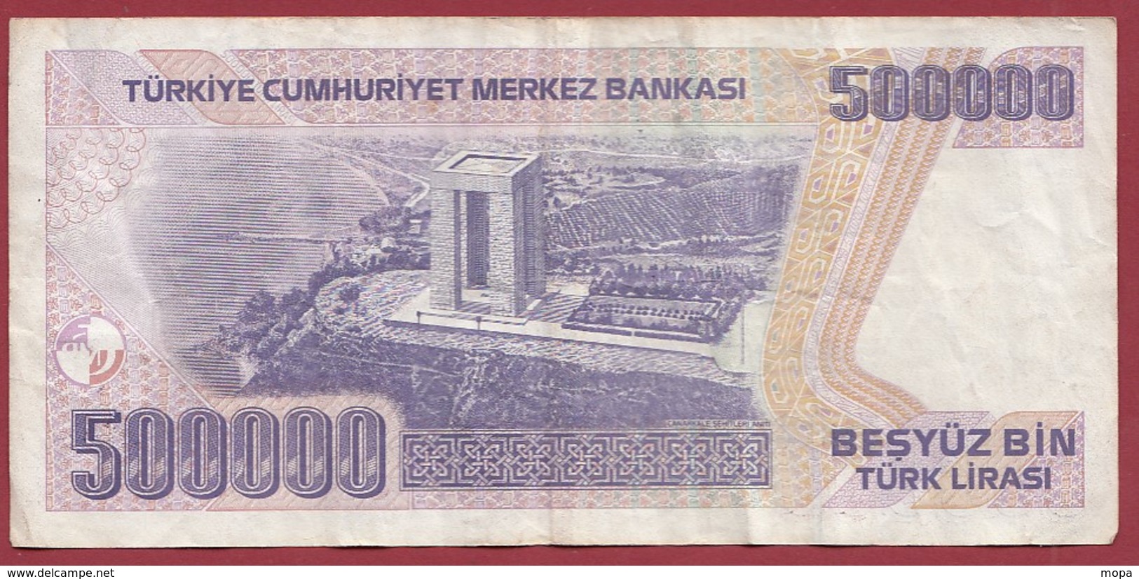 Turquie 500000 Lira 1998 Dans L 'état - Turkey