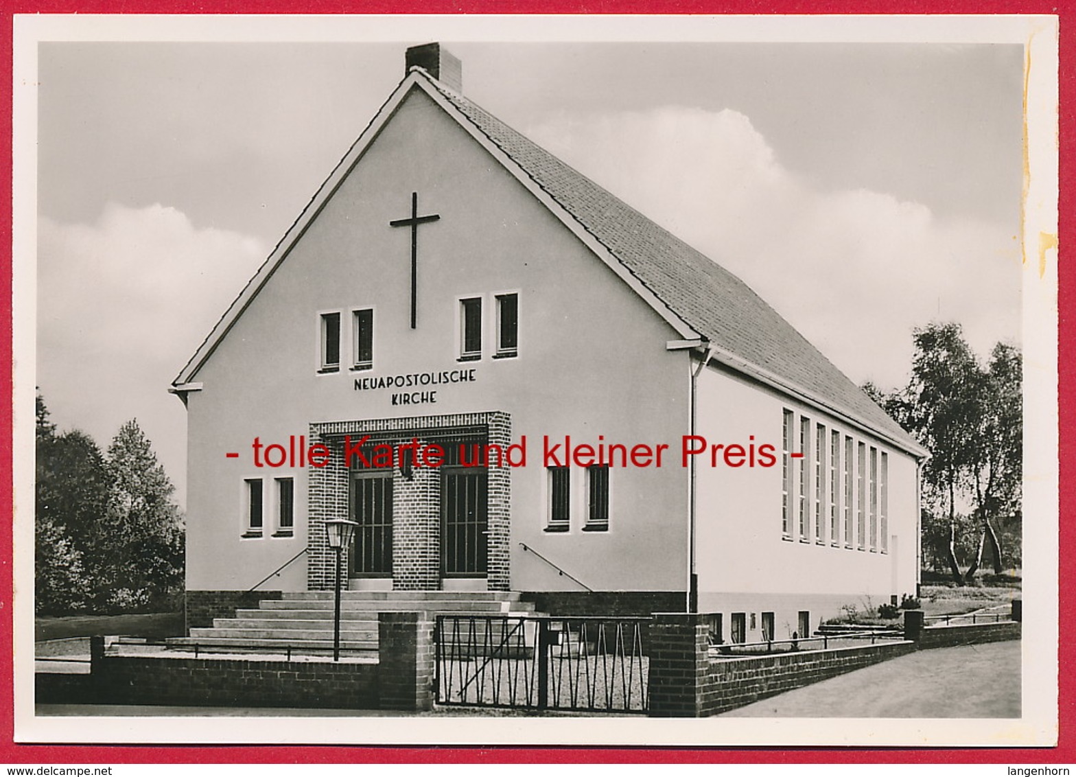 Foto-AK Soltau 'Neuapolstolische Kirche' ~ Um 1960 - Soltau