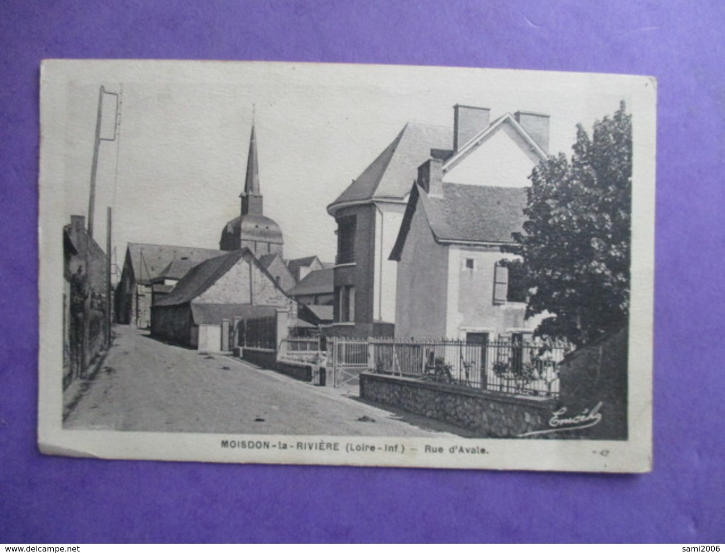 CPA 44 MOISDON LA RIVIERE RUE D'AVALE - Moisdon La Riviere