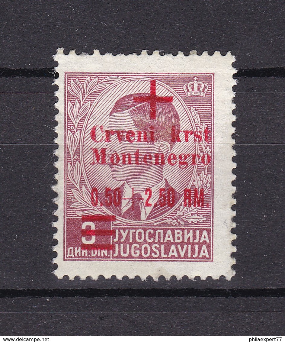 Montenegro - 1944 - Michel Nr. 31 - Ungebr. - 22 Euro - Besetzungen 1938-45