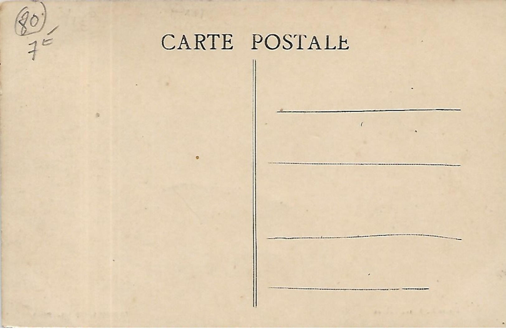 80, Somme, SAILLY LE SEC, Mairie Et Ecole, Scan Recto Verso - Autres & Non Classés