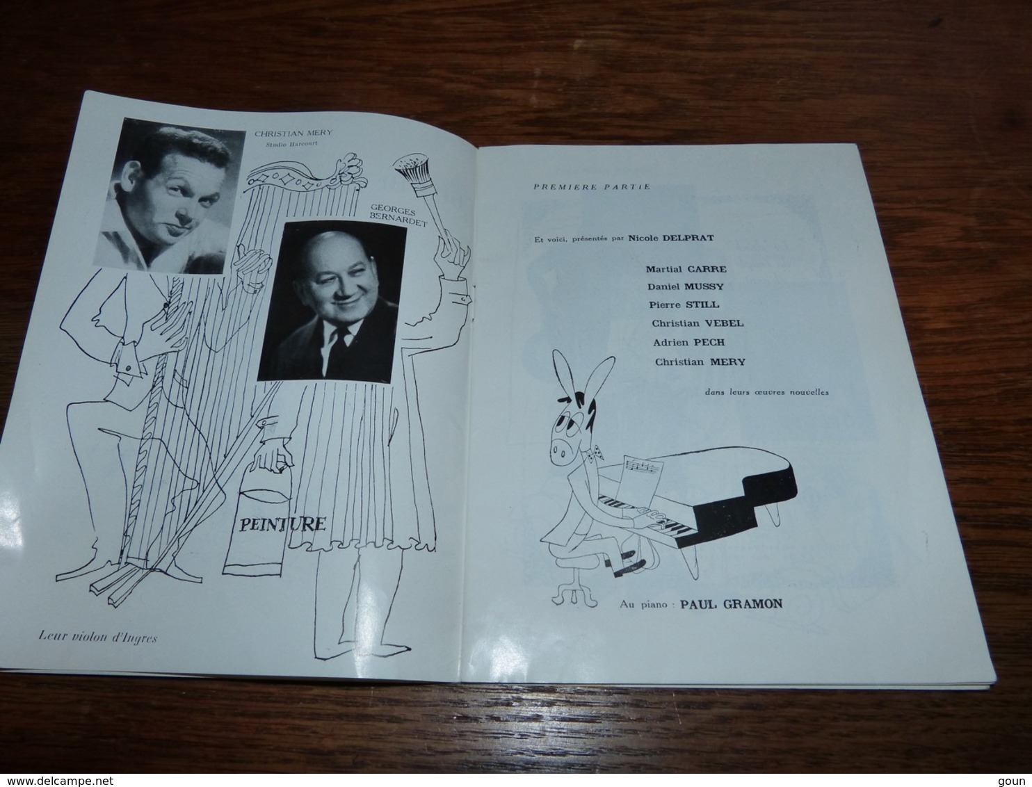 Programme Cabaret Les Deux Anes 24p 1955/56 Pubs SImca Philips Gervais Etc Etc - Programma's