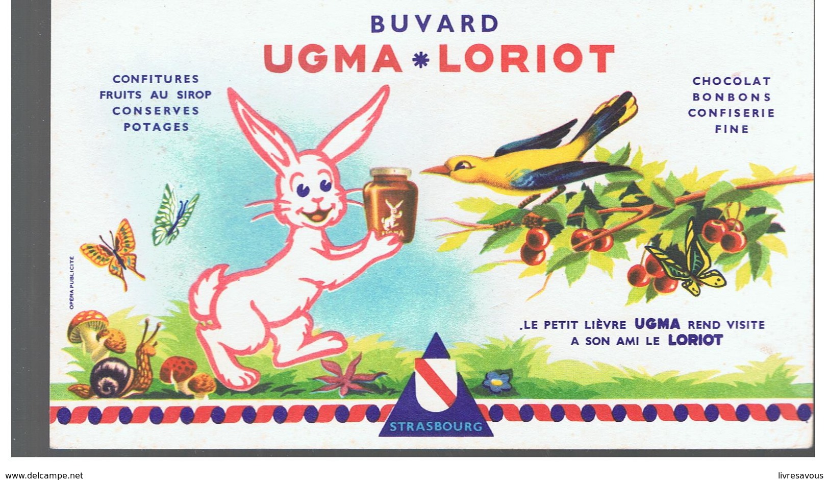 Buvard Biscuits UGMA-LORIOT Chocolat Bonbons Confiserie Fine - Sucreries & Gâteaux