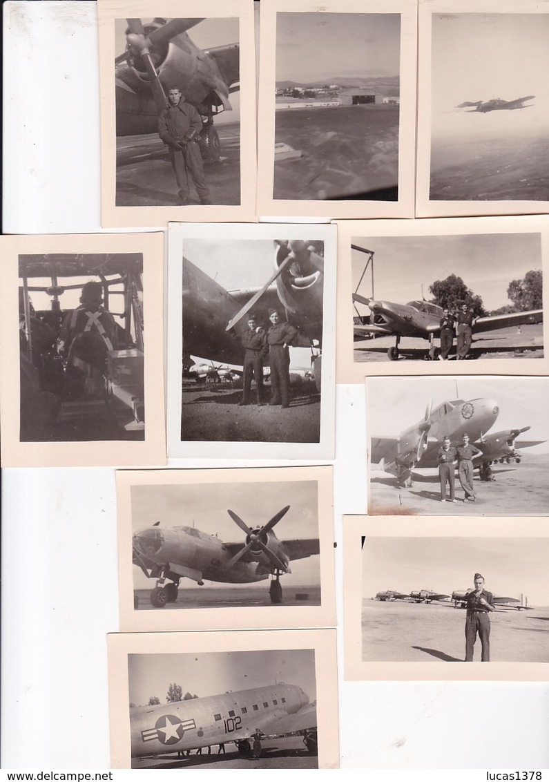 LOT PLUS DE 100 PHOTOS AVIATEUR MAROC 1949 / BCP  TITREES AU DOS / RABAT / FEZ / SEFROU ...... / A VOIR - Guerre, Militaire