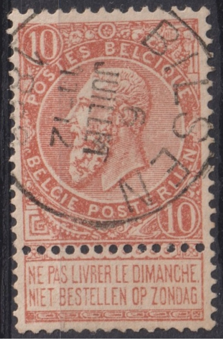 96-  COB/OBP 57 (o)"Bilsen" +4 - 1893-1900 Schmaler Bart