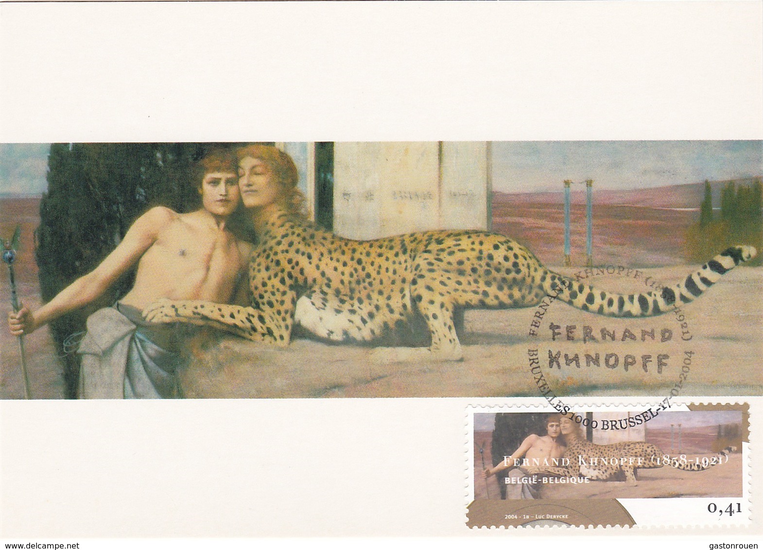 Carte Maximum Peinture Belgique 2004 Fernand Khnopff - 2001-2010