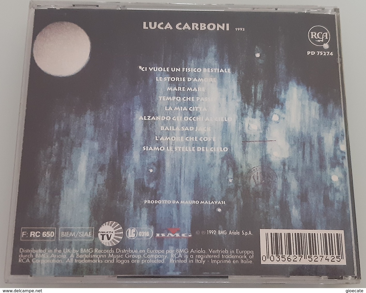 Luca Carboni - Carboni - CD - 1992 - Ottime Condizioni - Other - Italian Music