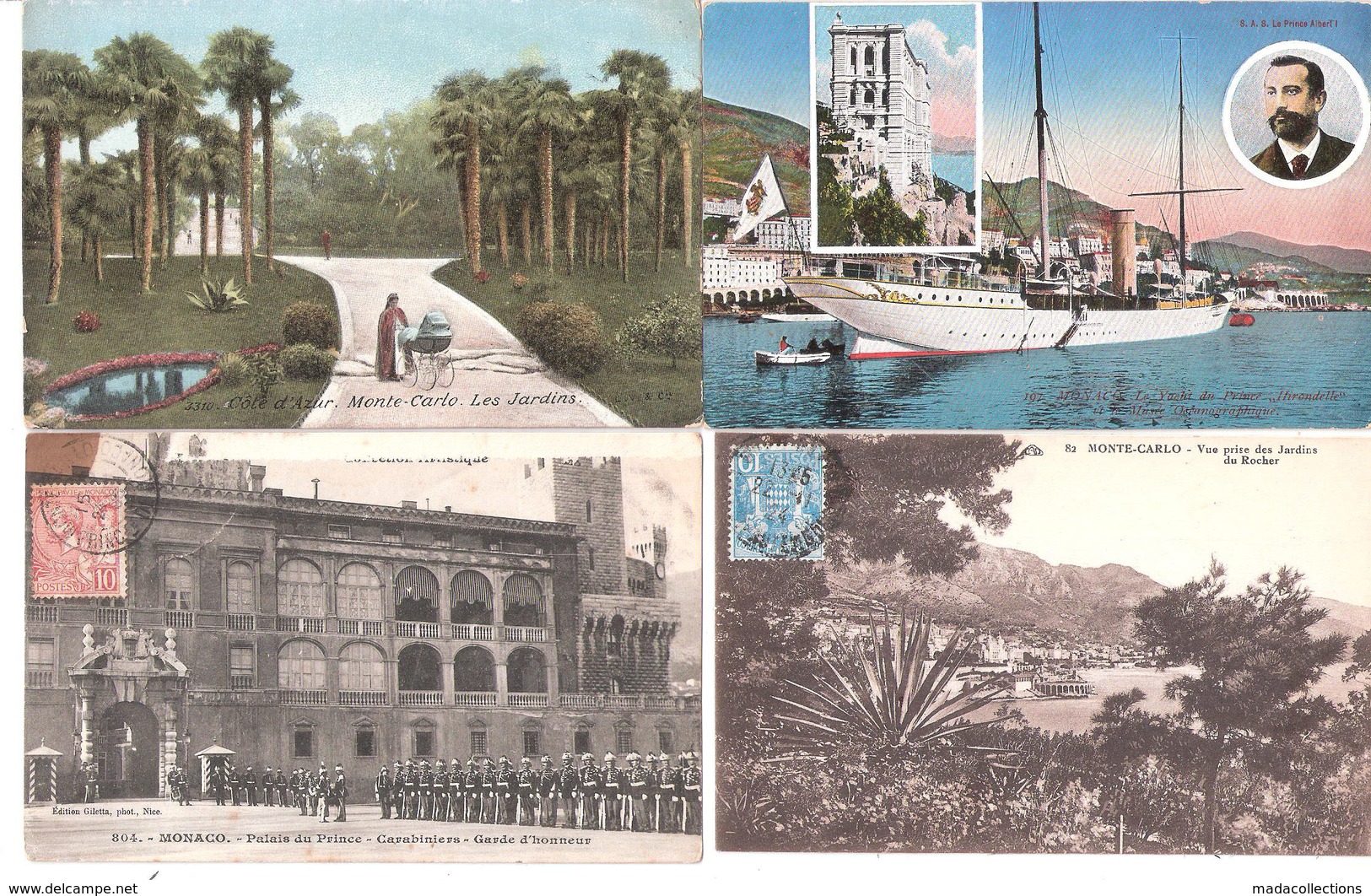 Monaco -  Monte - Carlo   Petit Lot De 133  Cartes Anciennes Et Modernes - 32 Timbrées Monaco - 100 - 499 Karten