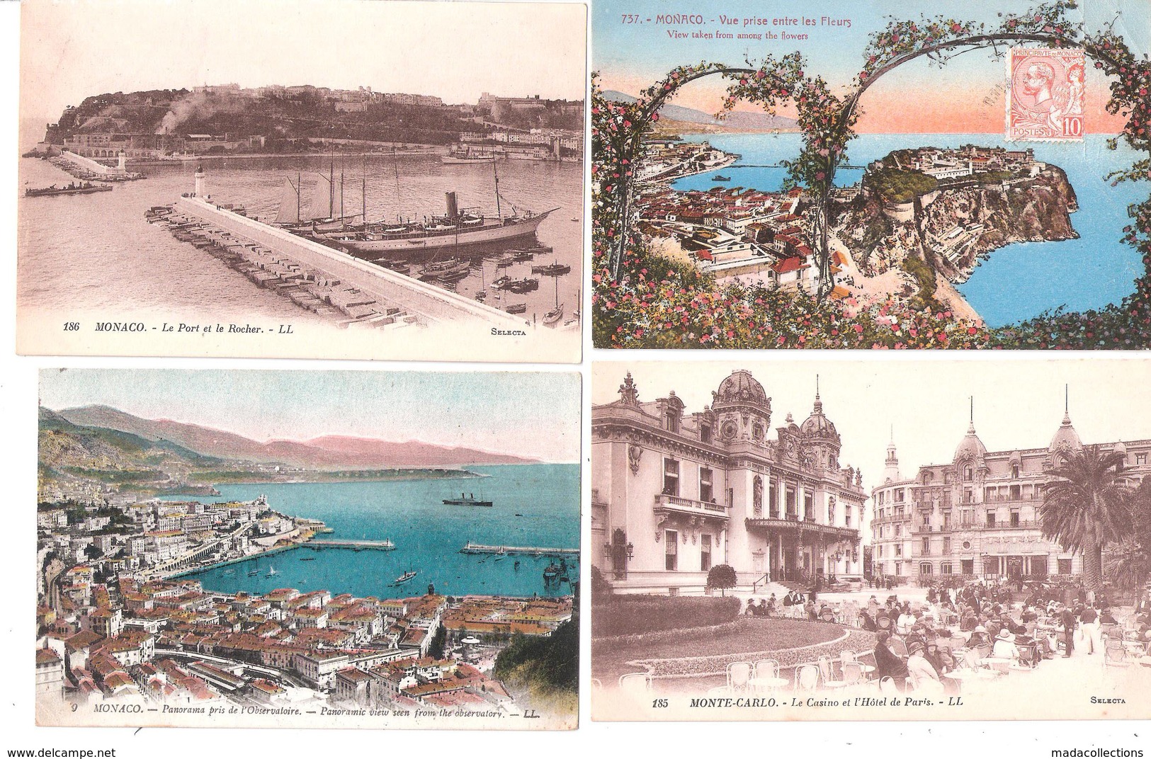 Monaco -  Monte - Carlo   Petit Lot De 133  Cartes Anciennes Et Modernes - 32 Timbrées Monaco - 100 - 499 Karten