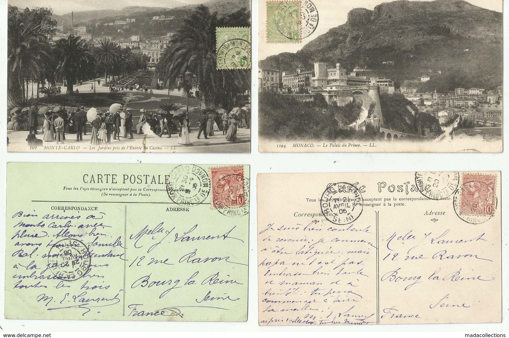 Monaco -  Monte - Carlo   Petit Lot De 133  Cartes Anciennes Et Modernes - 32 Timbrées Monaco - 100 - 499 Cartoline