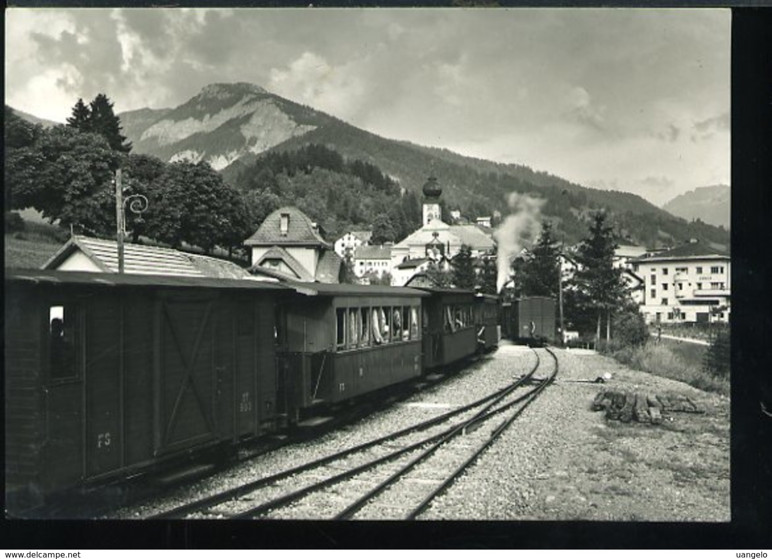 RB384VAL GARDENA ORTISEI  - STAZIONE FERROVIARIA - Stazioni Con Treni