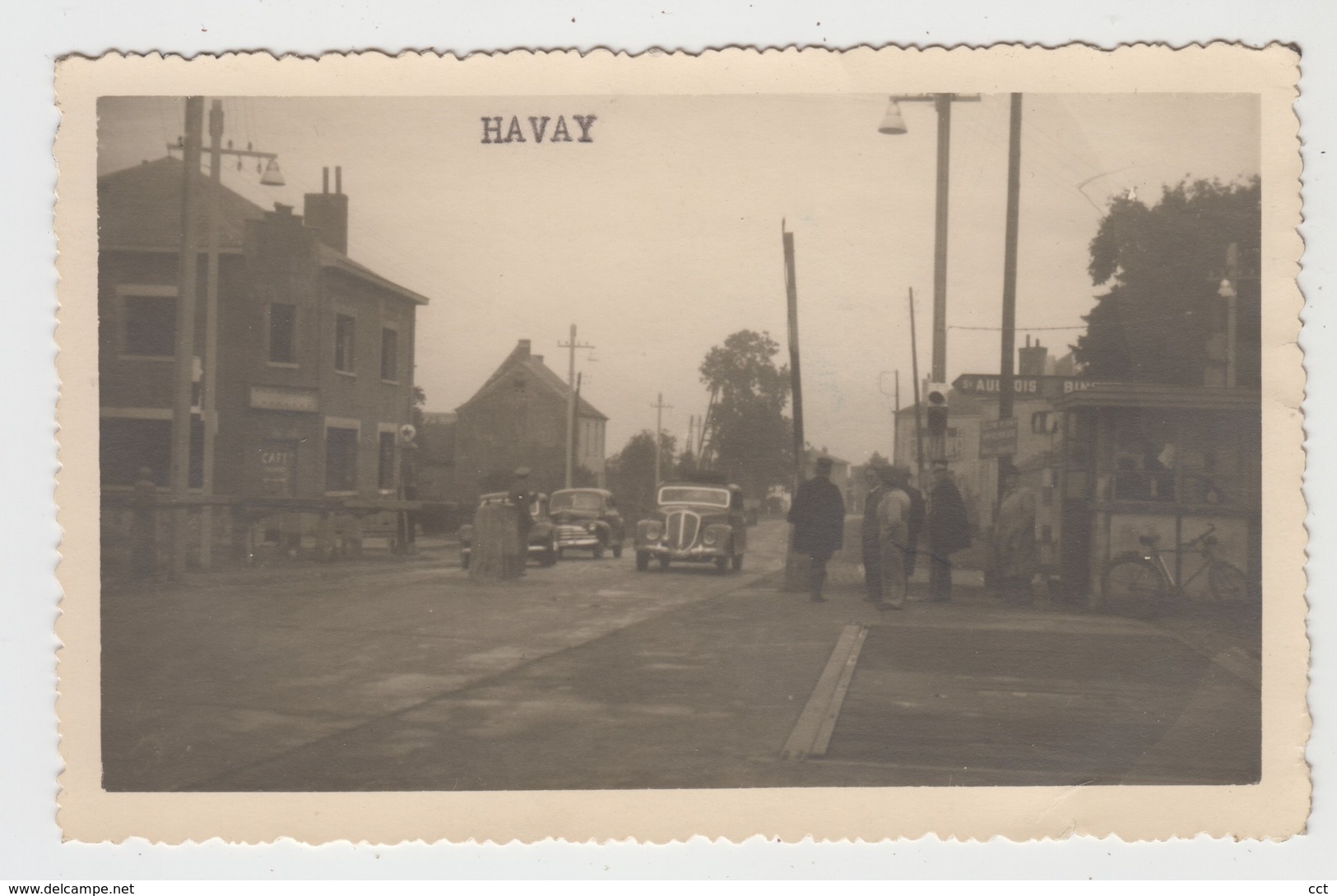 Havay  Quévy    CARTE PHOTO De La Douane (Signé Par Bourgmestre Henrotte Et Adressé à Georges Griffon) - Quévy